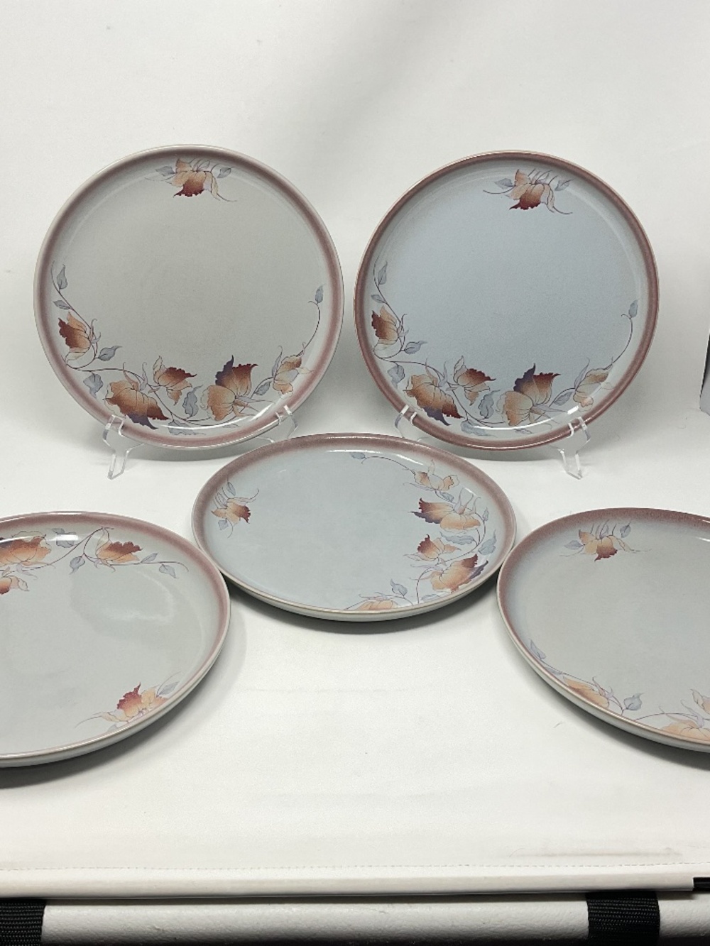 5 Denby Twilight (retired) Stoneware Dinner Plates